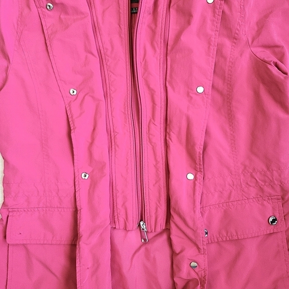 Geox Respira Hooded Thermal Jacket in Pink Rose Size Small - Picture 10 of 17